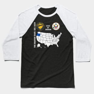 State of Oregon Baseball T-Shirt